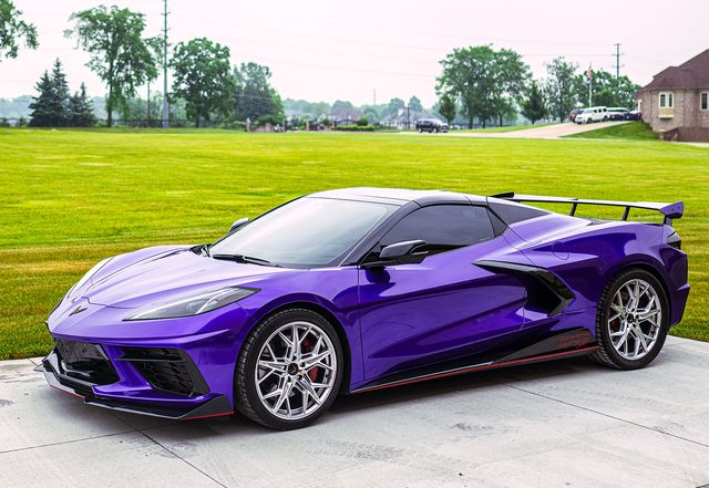 G Rides: Purple mid-engine Chevrolet Corvette