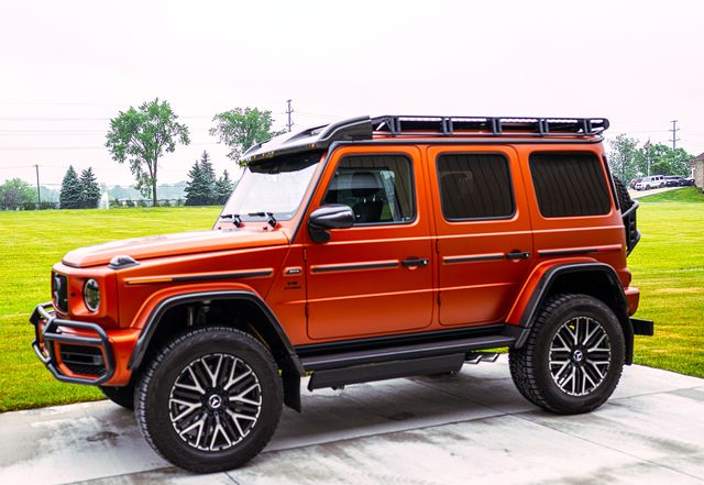 G Rides: Orange Mercedes-Benz G-Class with a roof rack