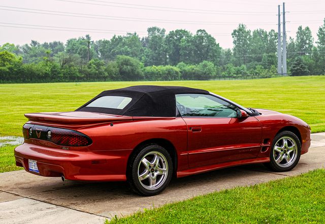 G Rides: Red convertible with a black top