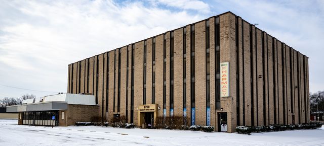 Brown multi-story office building