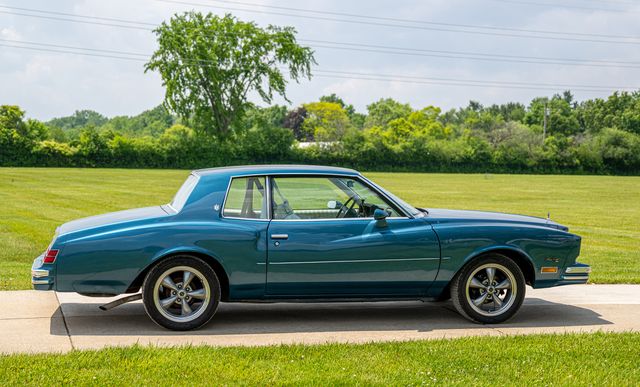 Blue two-door coupe