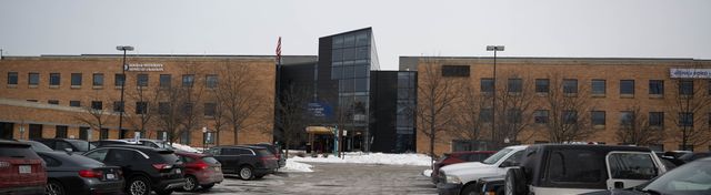 Office building complex and parking lot