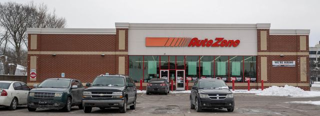 AutoZone store and parking lot